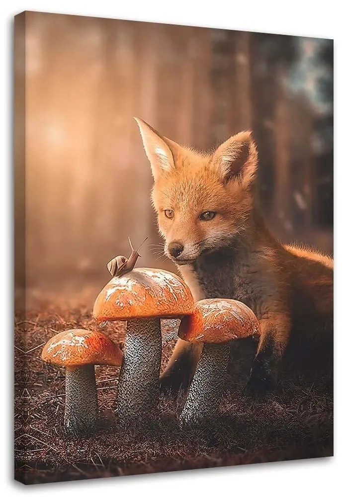 Gario Vászonkép Róka a varázserdőben - Jose Francese Méret: 80 x 120 cm