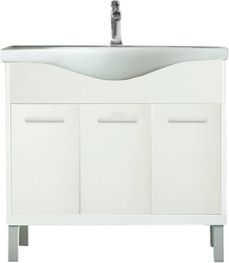 Nerva 85 cm-es bútorhoz alsószekrény mosdóval fehér