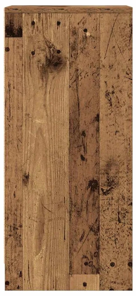 antik fa színű szerelt fa tálalószekrény 29,5x34x76 cm