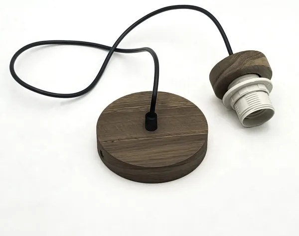 Brilagi - LED ANTHONY függeszték 1xE27/60W/230V tölgy-dió/fekete