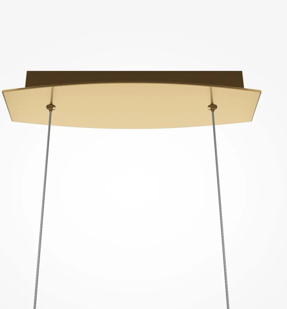 MAYTONI MOD281PL-L34BS3K BREEZE Modern Led Függesztett Lámpa Átlátszó, Matt Sárgaréz LED IP20