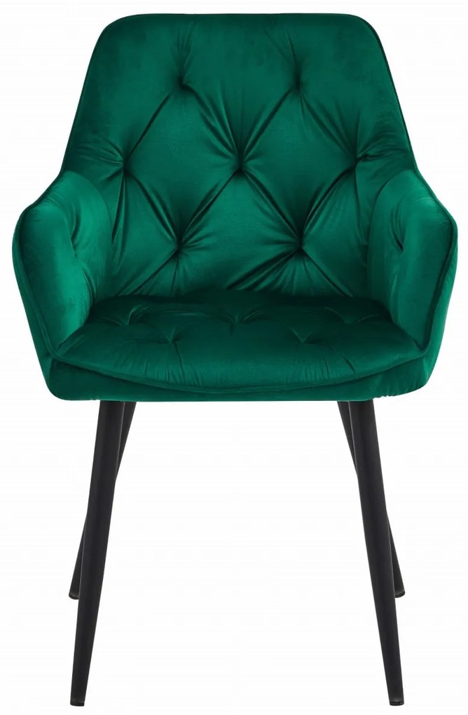 JORK VELVET sötétzöld étkezőszék