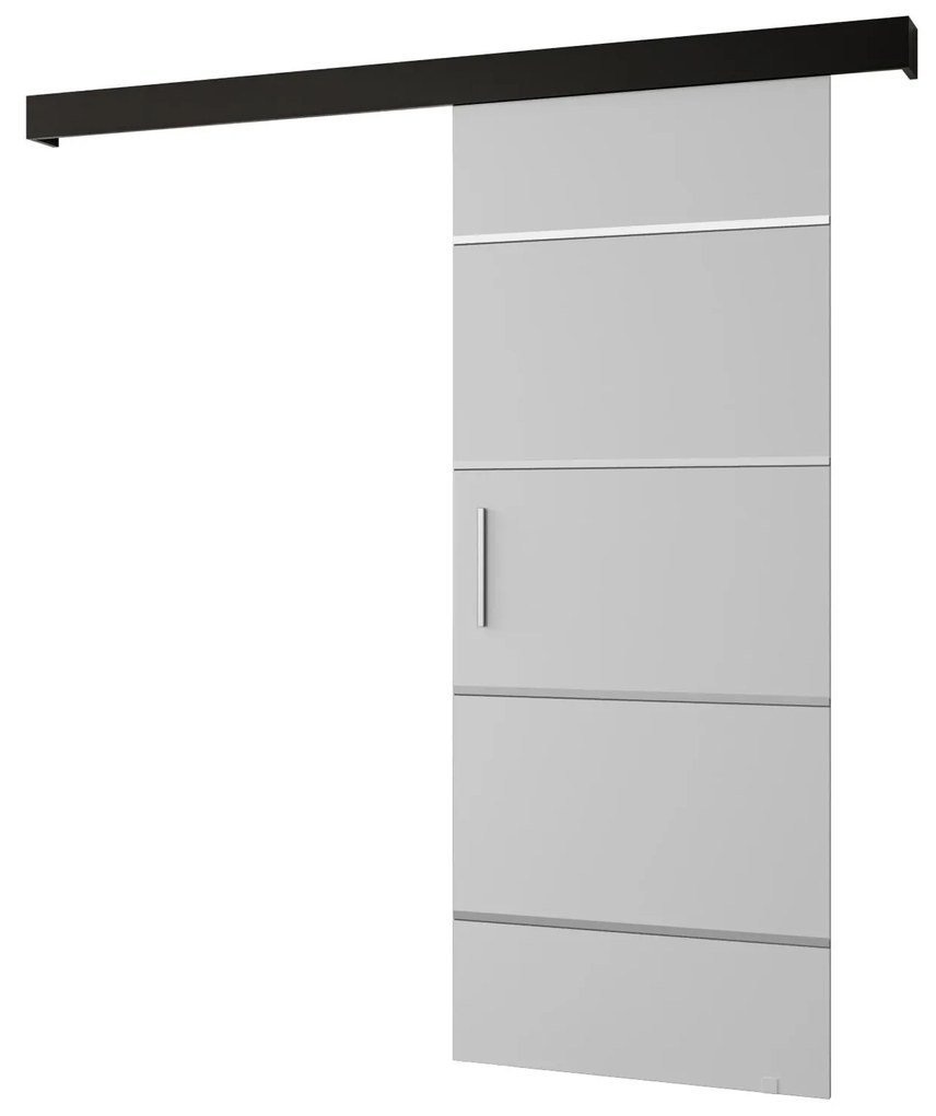 Tolóajtó 70 cm Slavdro 4 (matt fehér + matt fekete). 1108747