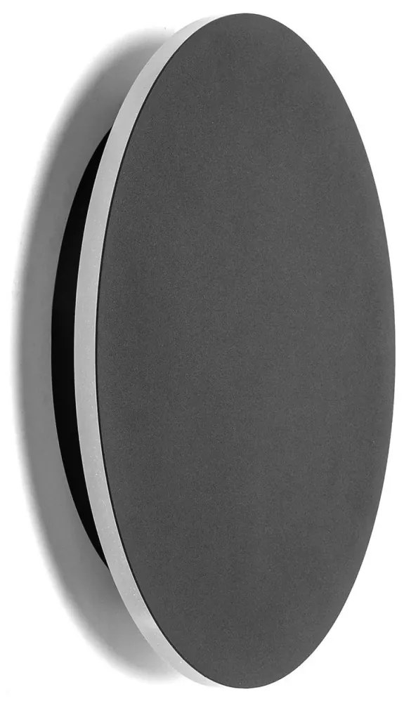 Aigostar - LED Fali lámpa LED/12W/230V 3000K 25 cm fekete