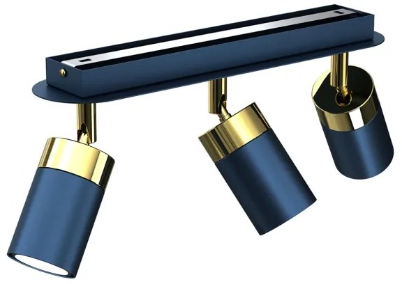Brilagi - Spotlámpa POKER 3xGU10/25W/230V kék