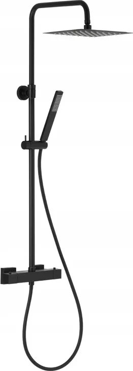 Logon Premium termosztátos zuhanyszett, fekete (5746-920-81) /ka/
