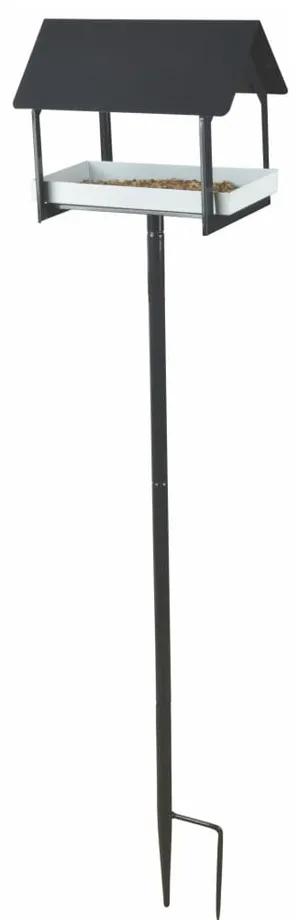 Antracitszürke, fém madáretető, 126 cm magas - Esschert Design