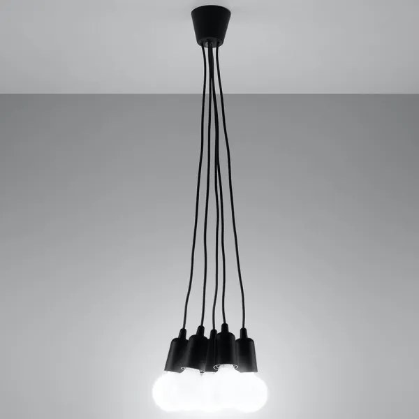 Csillár zsinóron DIEGO 5xE27/60W/230V