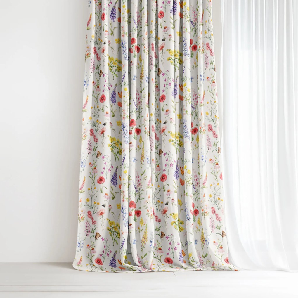 Goldea valencia dekorfüggöny - virázgó mező 160x135 cm