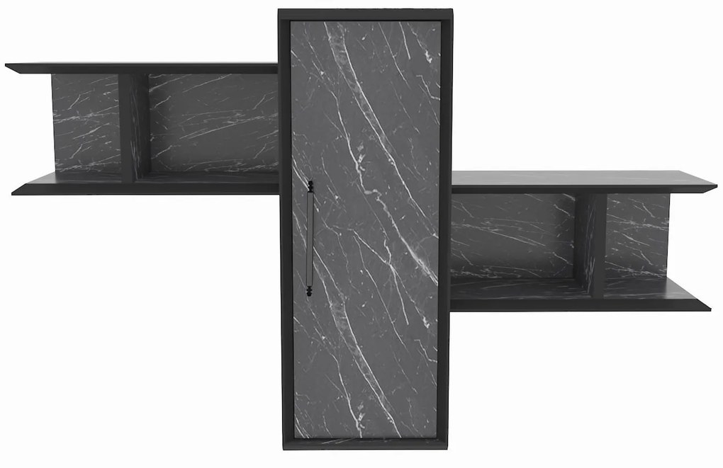 Fali polc Olida - Bendire Black