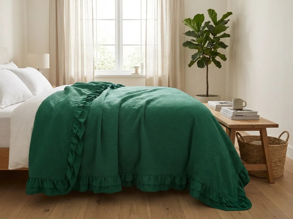 Ágytakaró MONTEGO, zöld Méret: 200 x 220 cm