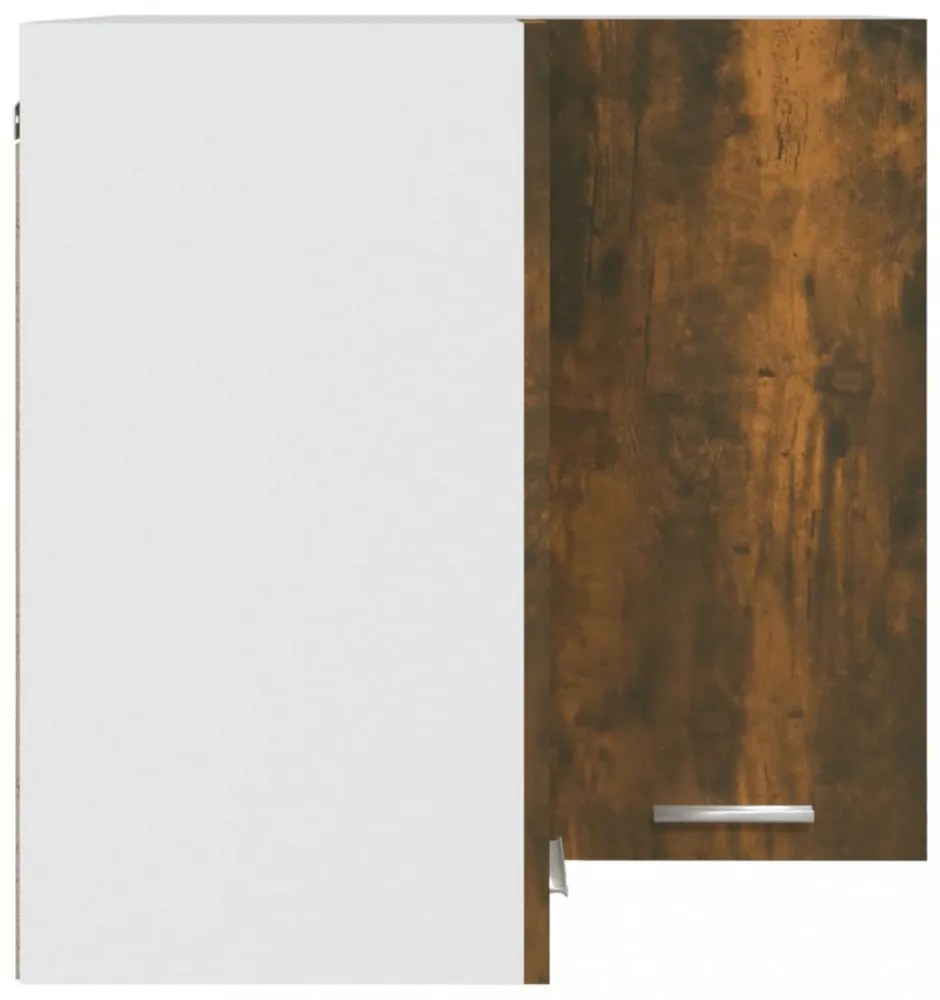 “Lyon” füstös tölgy színű szerelt fa függő sarokszekrény