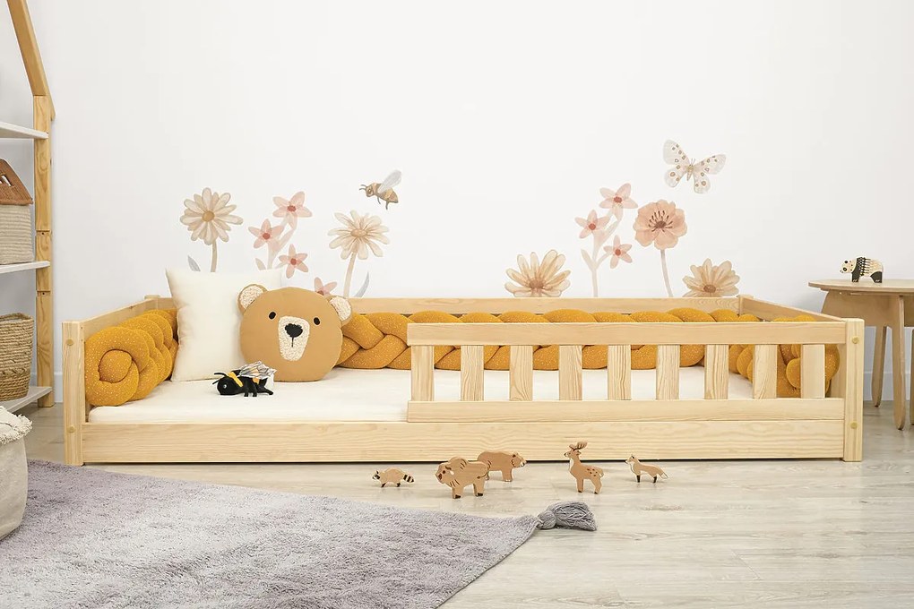 Ourbaby® Montessori Meadow Children's Low Bed - Natural 180x80 cm