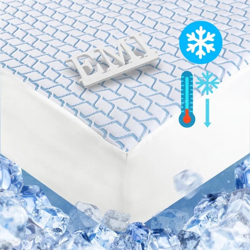 IceFresh Comfort hűtőlepedő rugalmas szalaggal a kerület mentén EMI, 90x200-as lap