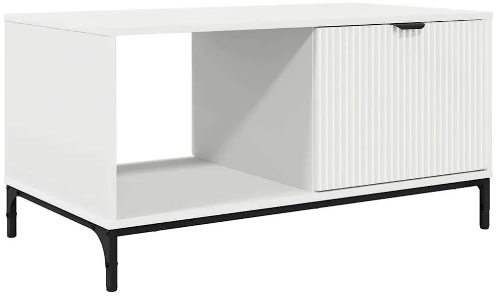 Dohányzóasztal Fehér 90 x 49 x 46 cm Faanyag