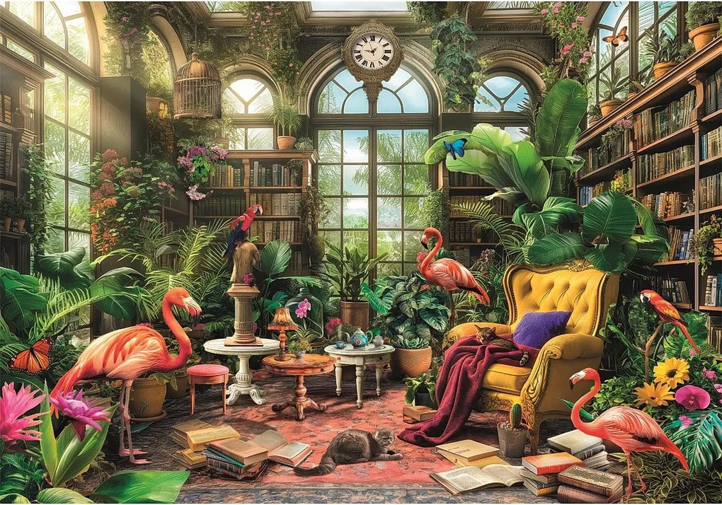 Üvegház Library 1000 db-os Compact puzzle Clementoni
