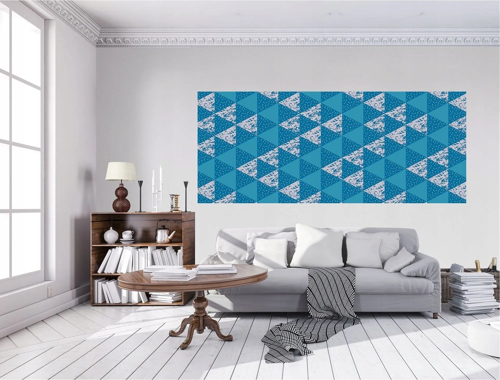 Fotótapéta Geometrikus háromszögek Falra Modern szoba 250x104 +ragasztó