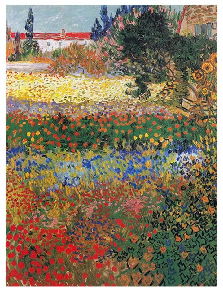 Vincent van Gogh - Flower garden festményének másolata, 40 x 30 cm