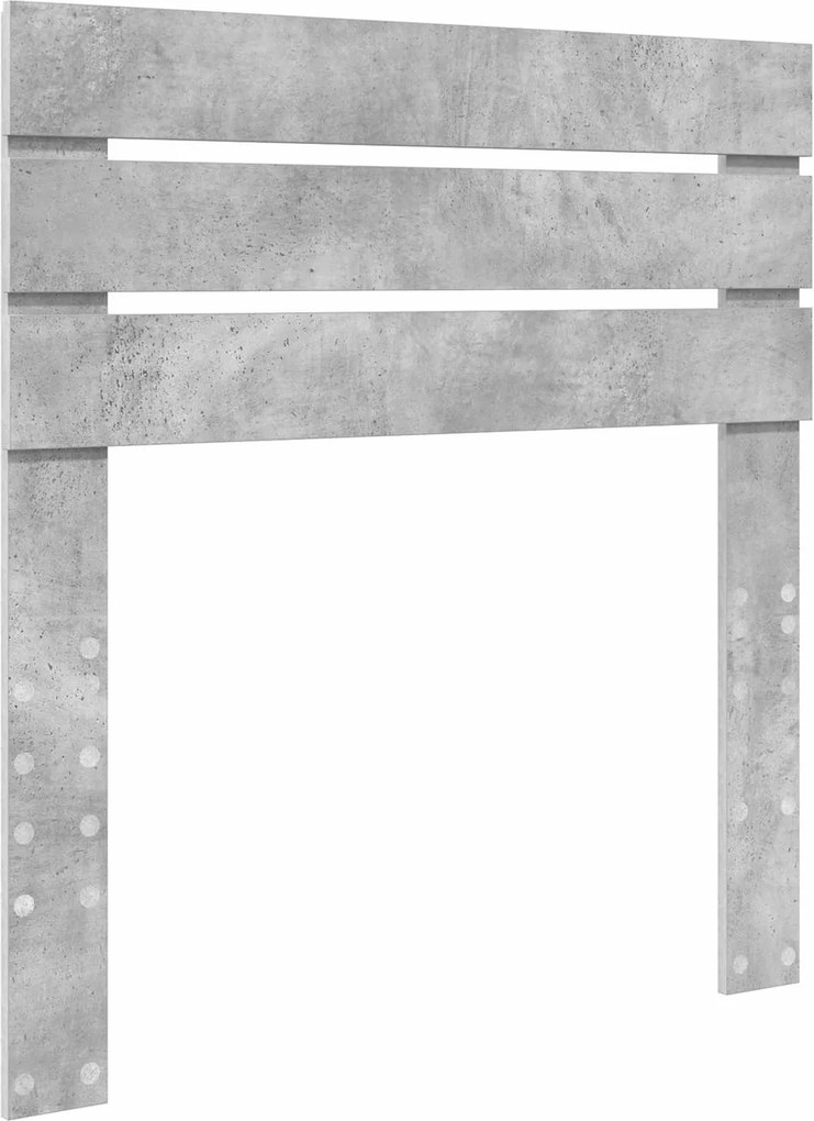 vidaXL Fejtámla Beton Szürke 100 cm Faanyag