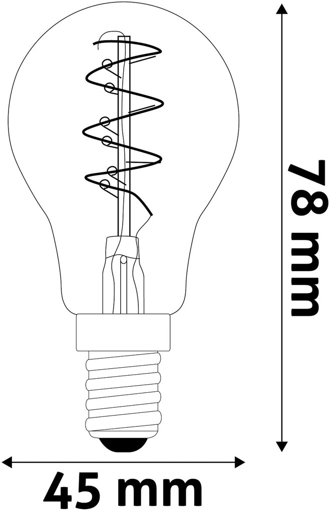 Avide LED Soft Filament Mini Globe 3W E14 EW 2700K