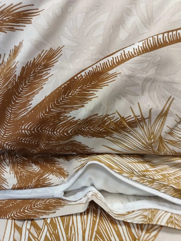 Pamut ágynemű Hawai barna 200x140cm+90x70cm TiaHome