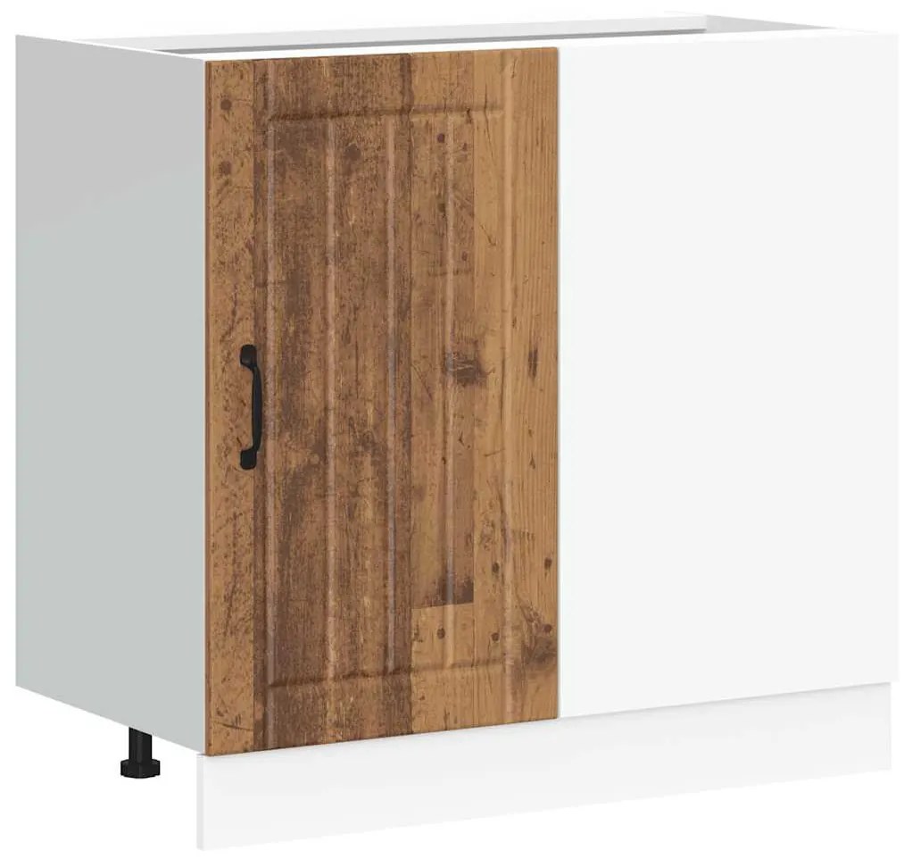 alsó konyhaszekrény Lucca régi fából fűrészáru műfa