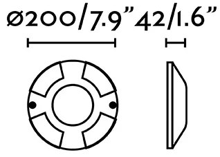 FARO 70287 - LED Kültéri taposólámpa LOTH-3 4xLED/3W/230V IK10 IP67