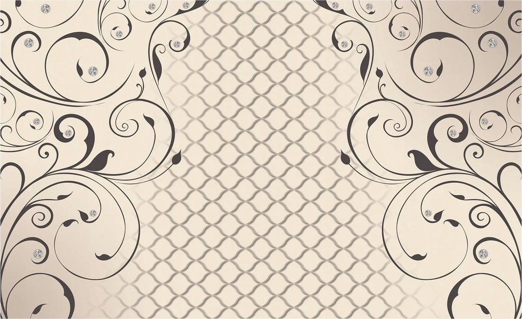 Flizelin fotótapéta Áttört kristályok Geometria Elegancia 250x175 +ragasztó