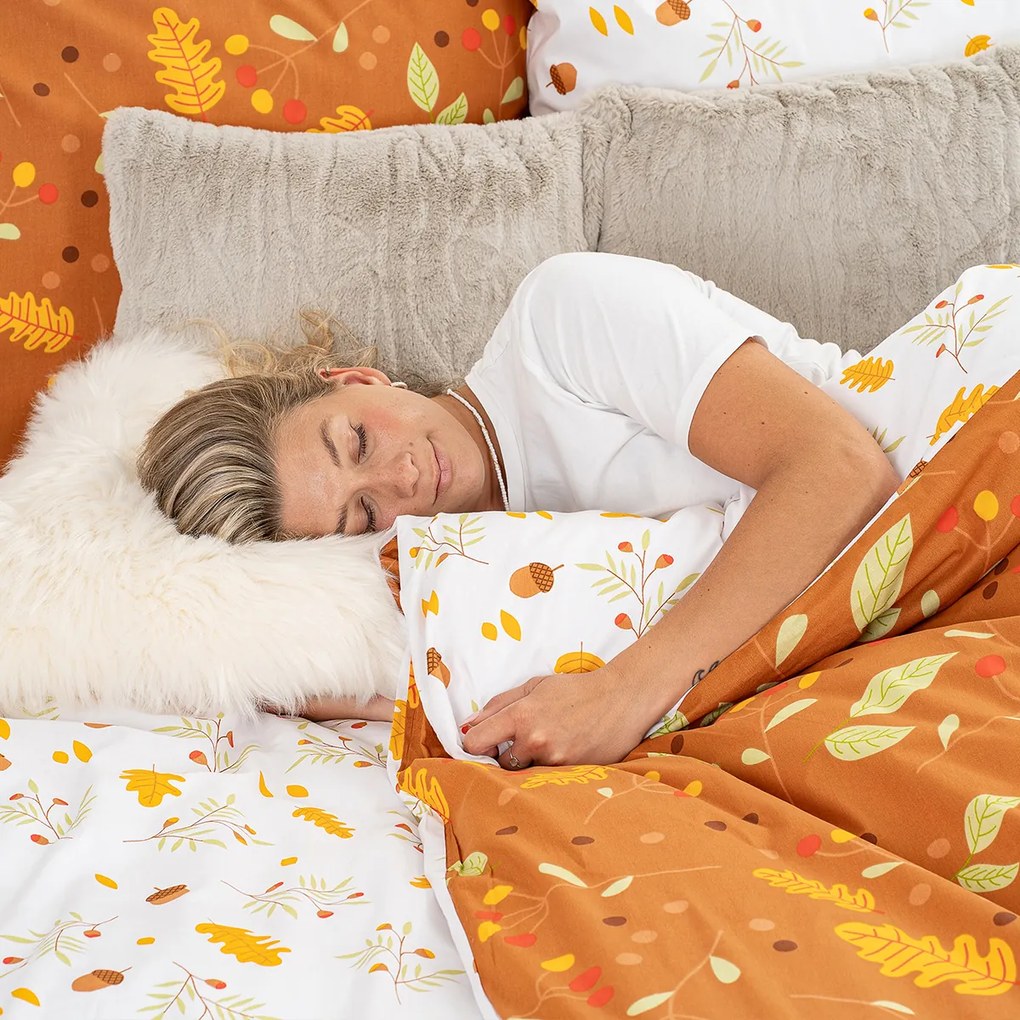 4Home Ősz pamut ágynemű, 160 x 200 cm, 70 x 80 cm, 160 x 200 cm, 70 x 80 cm