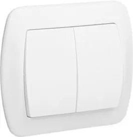 Dupla lépcsőkapcsoló keretben, háttérvilágítással Kapcsolat Simon Akkord