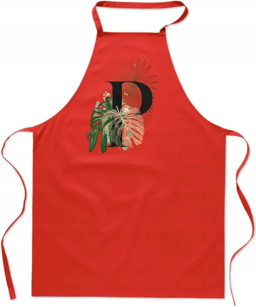 Konyhai Kötény piros P Betűvel Paulina Patrícia FA_373_cw