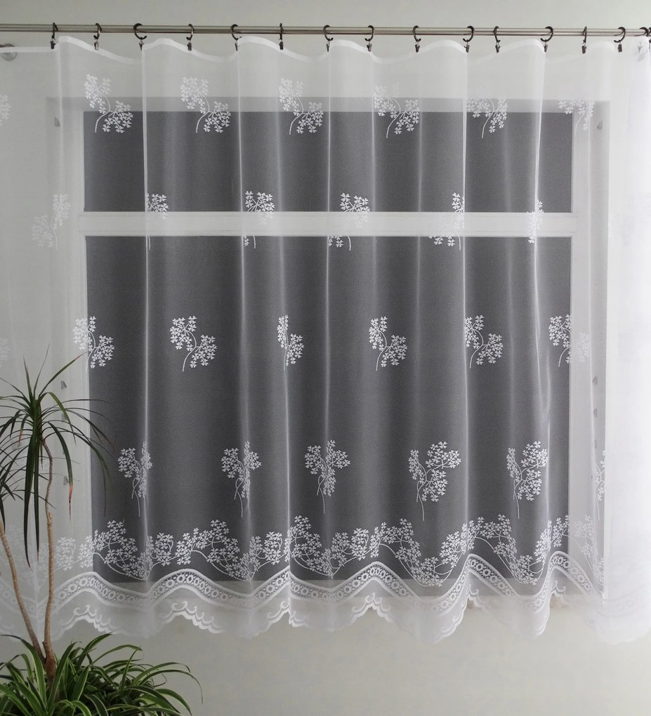 Mg Függöny 31620 Fehér 500x130cm kész Bt lengyel M