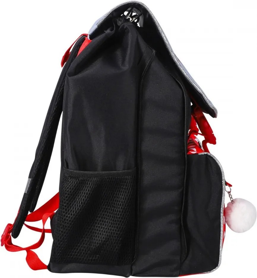 Disney Minnie Grey iskolatáska, táska Pomponnal, 42 cm