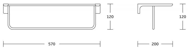 Mexen, Lea törölközőtartó, fekete, 7026020-70