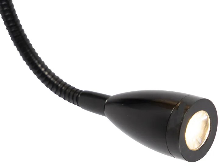 Okos fali lámpa fekete bársony árnyékolóval, WiFi-vel, A60 - Stacca