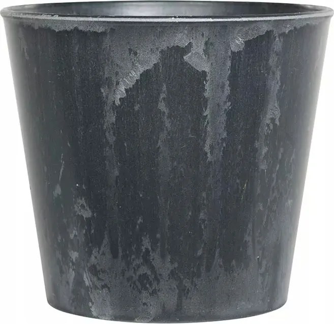 Virágtartó Fedél Műanyag Szürke Kicsi nappaliba 13cm kő utánzat