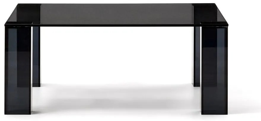 Sötétszürke üveg dohányzóasztal 85x85 cm Adularia – Kave Home