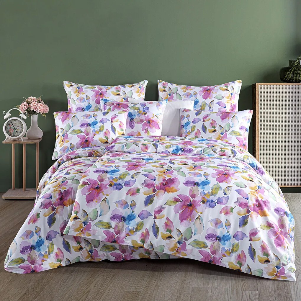 BedTex Satin ágynemű Vibrance, 160 x 200 cm, 2 x 70 x 80 cm, 160 x 200 cm, 2 db 70 x 80 cm