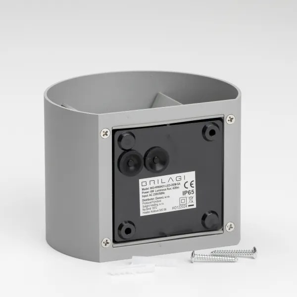 Brilagi - LED Kültéri fali lámpa RONDO LED/6W/230V szürke IP54