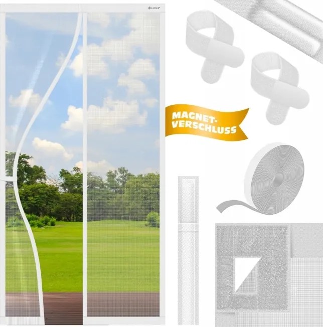 Szúnyogháló ajtóra, ablakra 110 cm x 220 Erkély Terasz