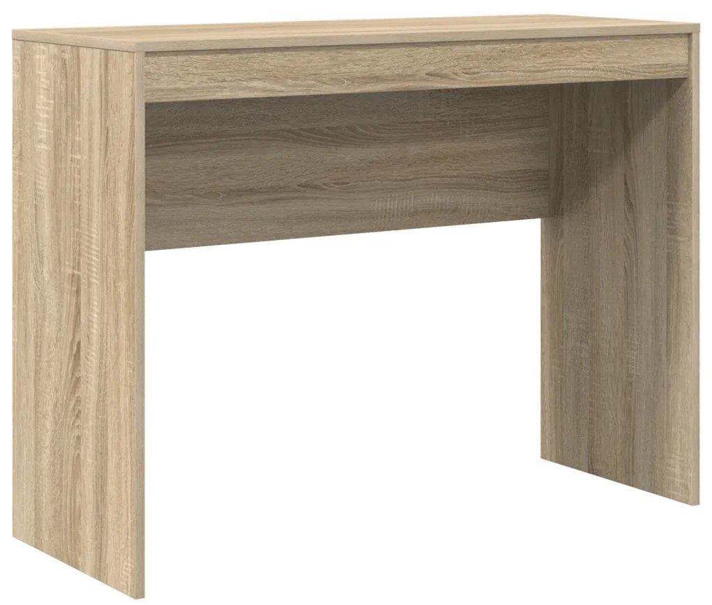 vidaXL Íróasztal Sonoma tölgy Mérnökileg kezelt fa 100 x 40 x 76 cm
