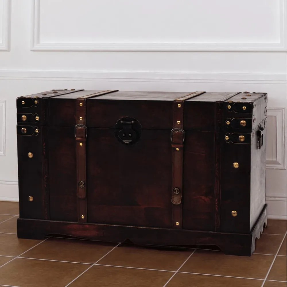 vintage fa kincsesláda 66 x 38 x 40 cm