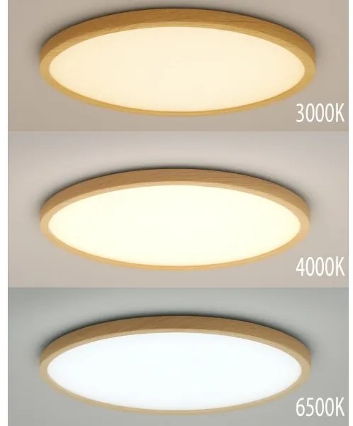 LED mennyezeti lámpa LED/24W/230V 3000/4000/6500K átm. 30 cm bézs