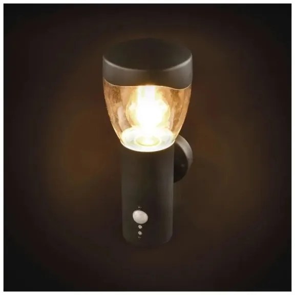 Kültéri fali lámpa érzékelővel ARTEO 1xE27/15W/230V IP44