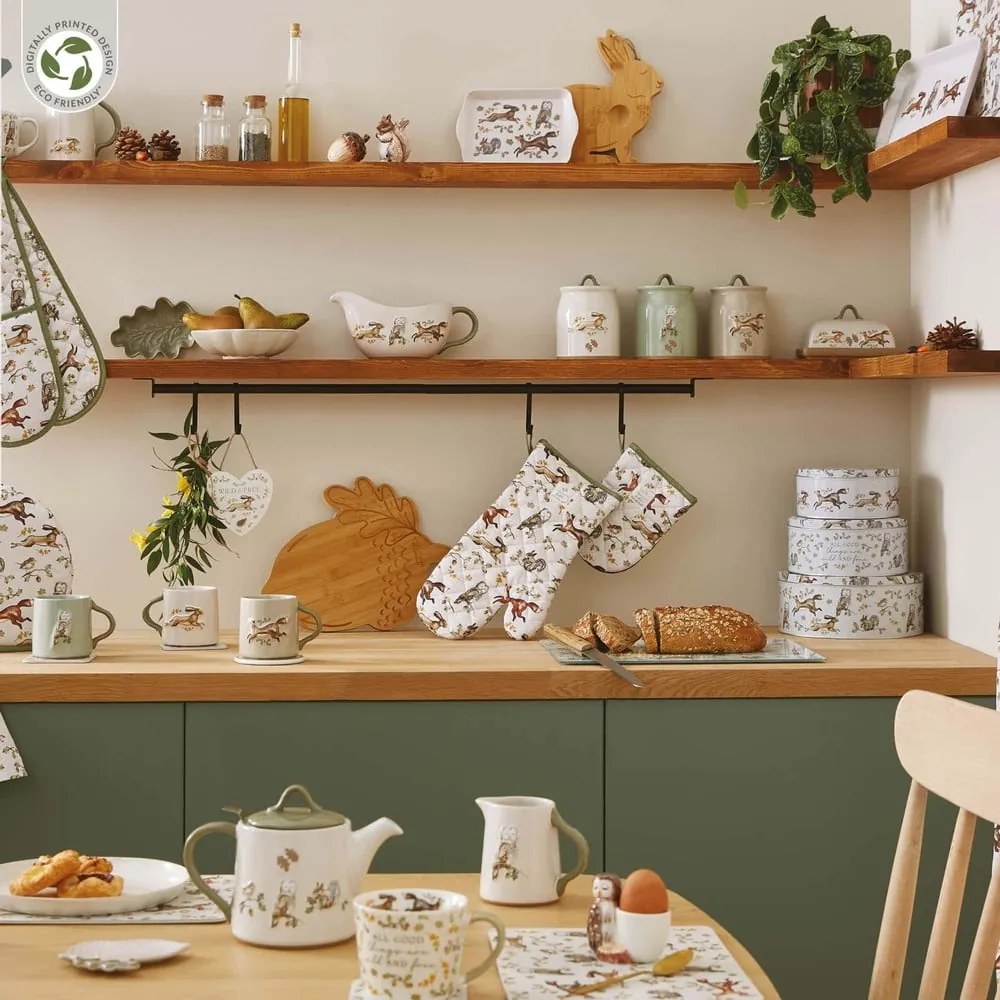 Pamut edényfogó kesztyű szett 2 db-os Forest Fable – Cooksmart ®