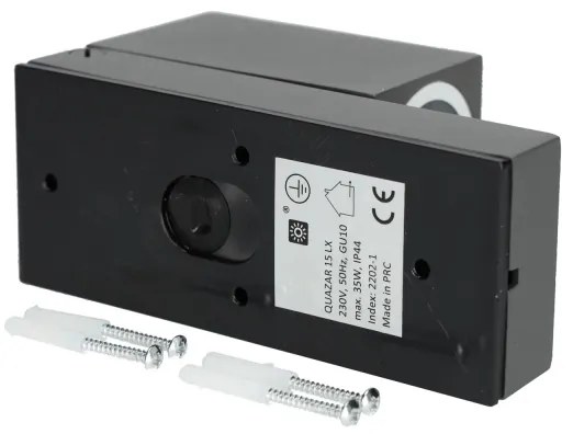 Kültéri fali lámpa érzékelővel QUAZAR 1xGU10/35W/230V IP44 szürke