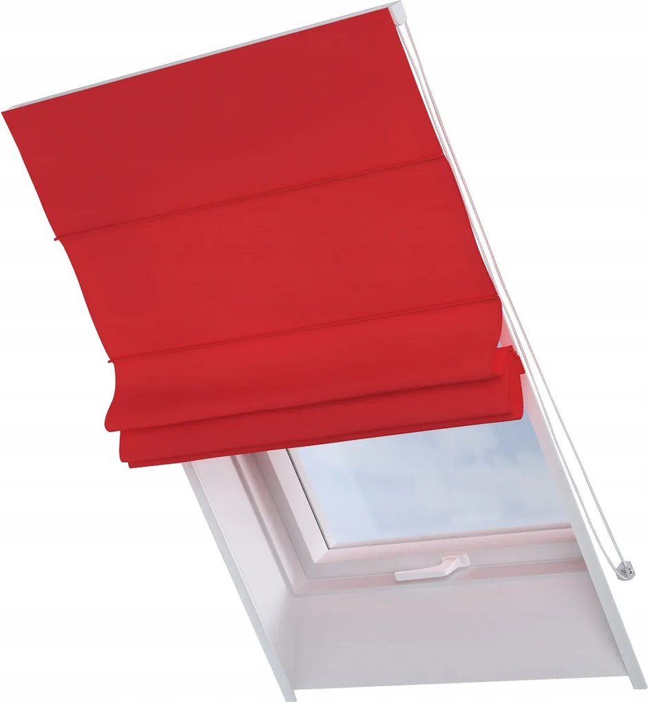 Kész redőny Rimini tetőtéri ablakra 50x60cm piros