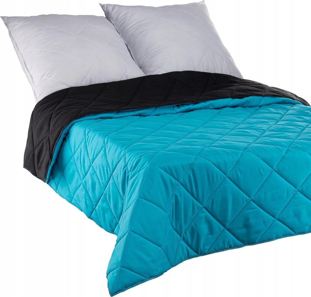 Ágytakaró 160x200 Steppelt Kétoldalas Tengeri pléd, fekete