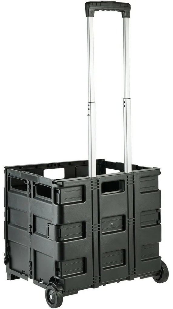 Keeeper Összecsukható bevásárlókocsi Olli 65 l Black, 65 l