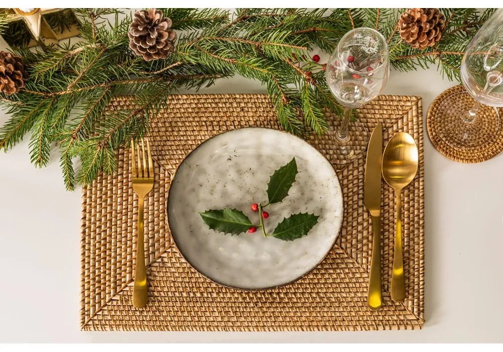 Rattan tányéralátét 40x30 cm - Tiseco Home Studio